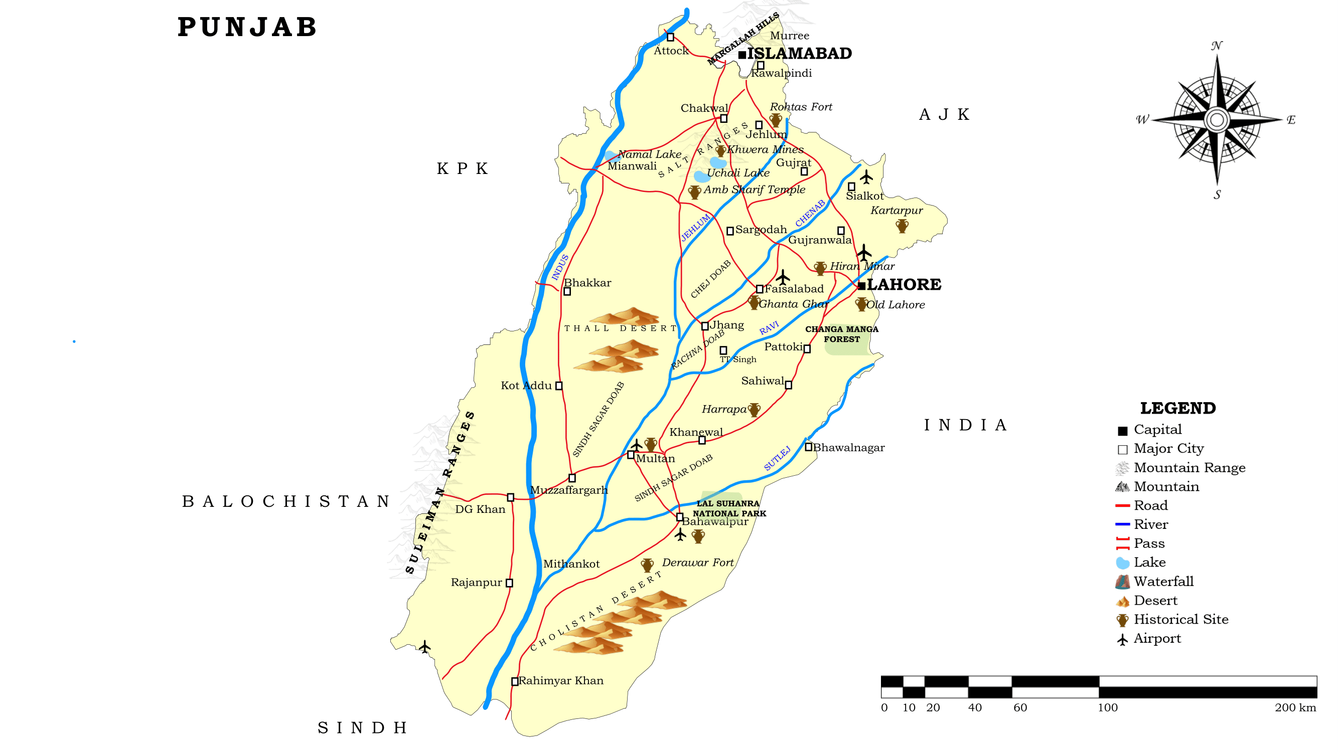 Punjab Map